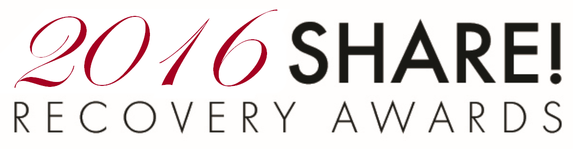 2016 SHARE! Recovery Awards Sunday Oct. 16