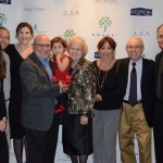 Honoree Allen Berger, Ruth Hollman, and his family and friends.