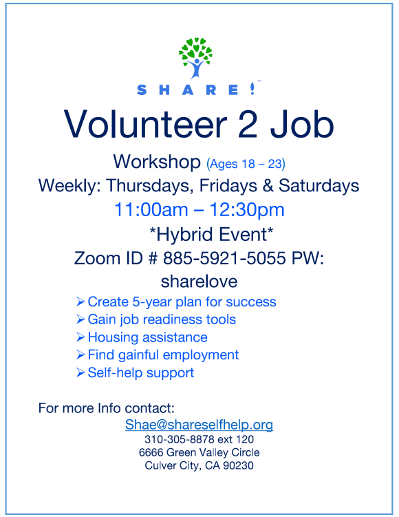 Volunteer 2 Job! See Details!