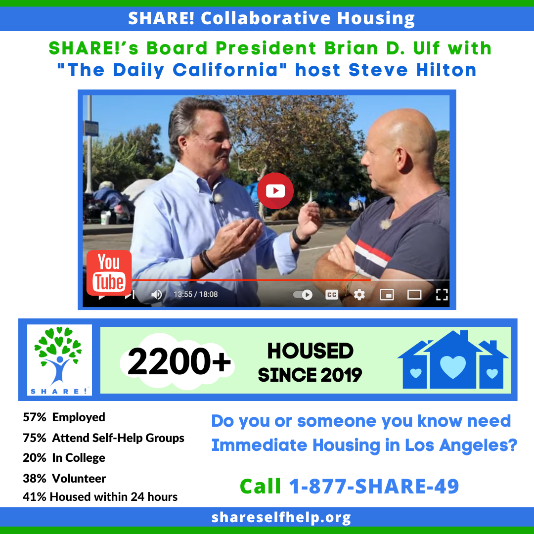 SHARE! Board President Brian Ulf on Homelessness!