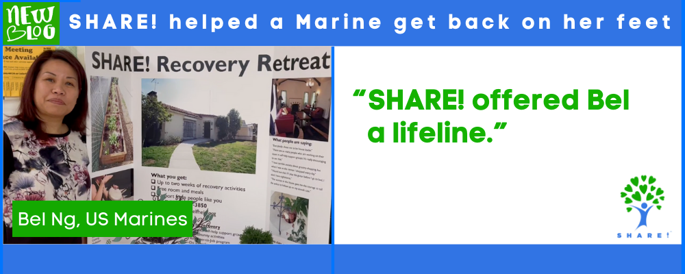 Blog: SHARE! helped a Marine get back on her feet